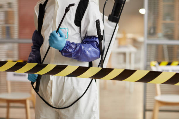 Professional Biohazard Cleanup technician working in Denver, IA